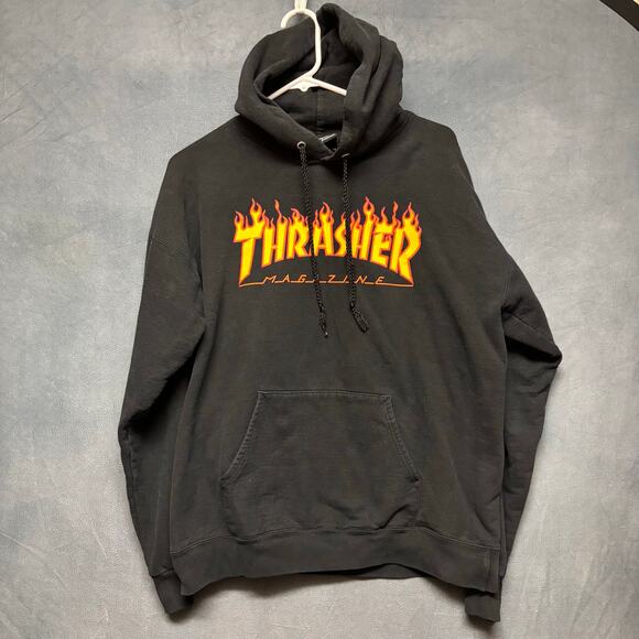 Thrasher San Francisco Hoodie Skate Or Die Sk8 Surf Sweatshirt Juumper Medium - Picture 1 of 9